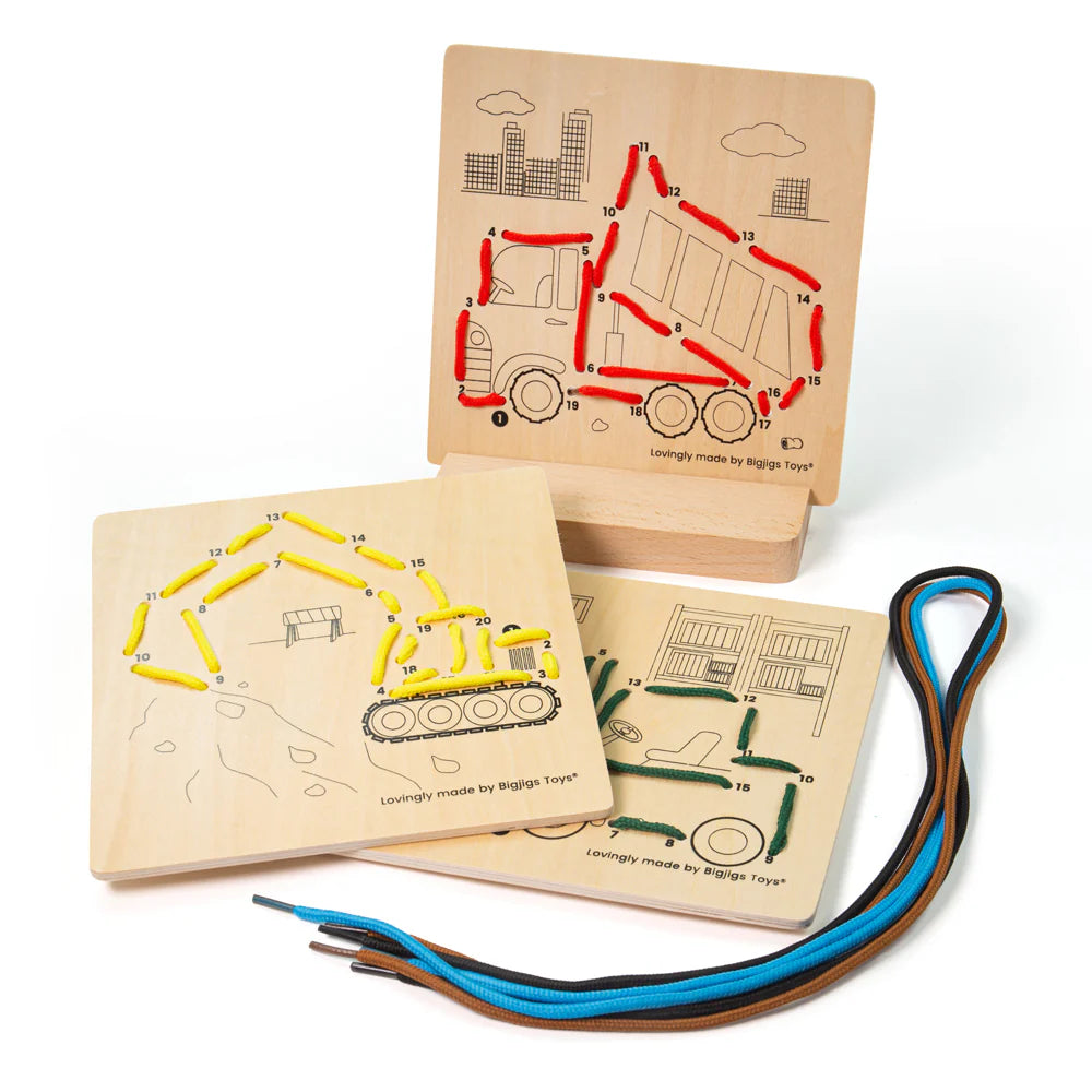 BigJigs Puinen Numeropujottelu Työmaa