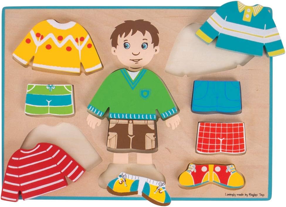 Bigjigs Dressing Boy -Palapeli