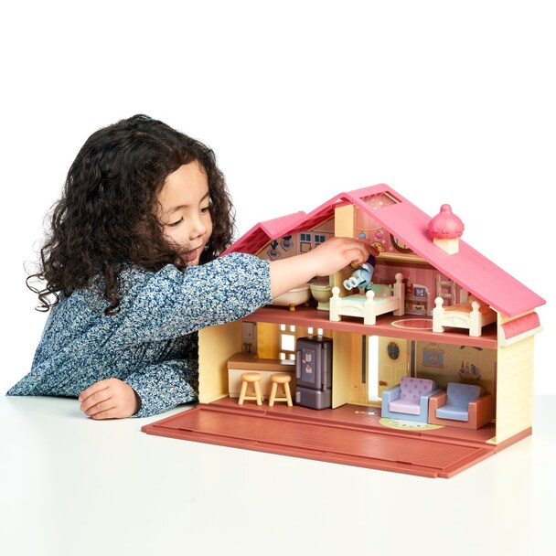 Bluey Family Home Kotitalo ja Bluey-hahmo