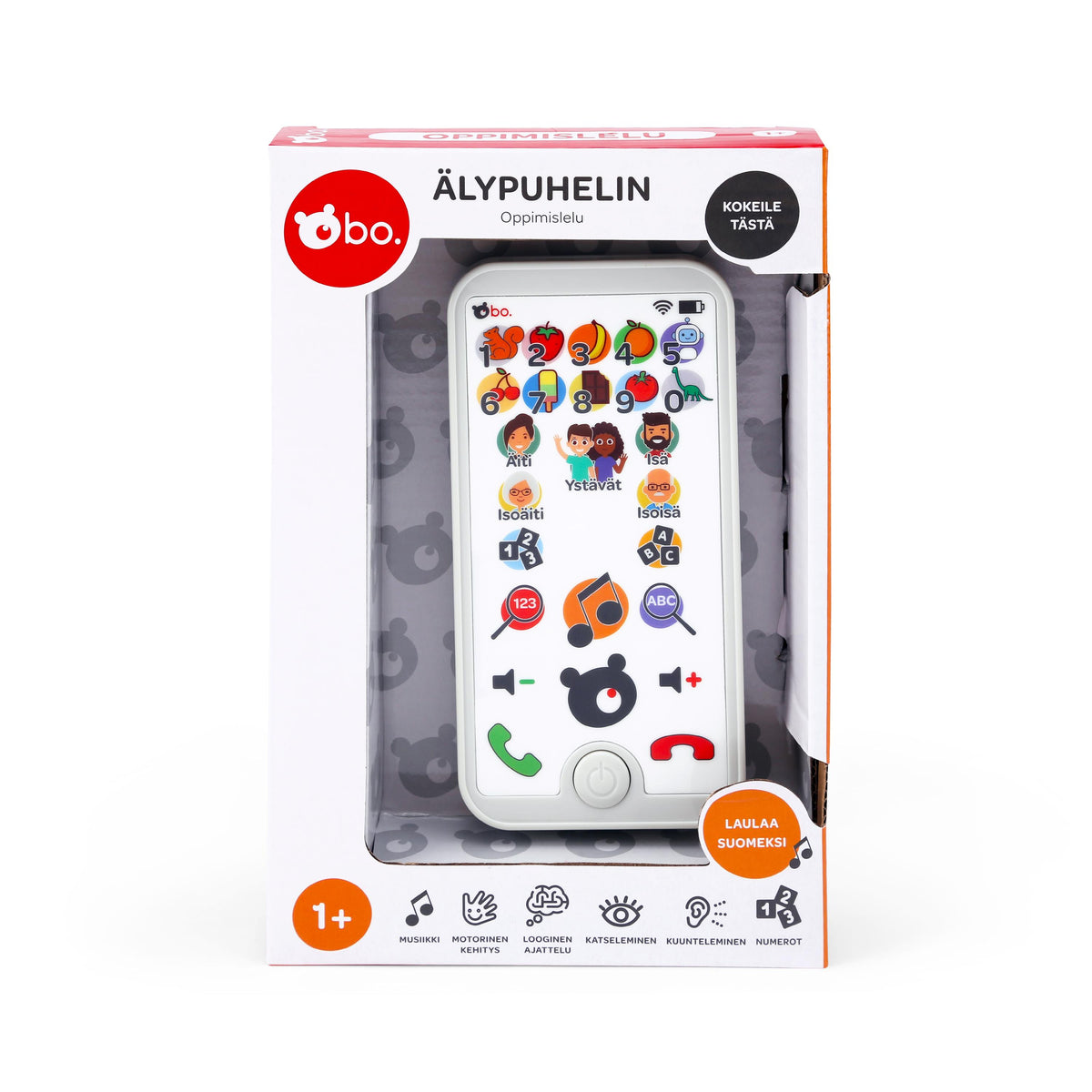 Bo. Smartphone Opettavainen Älypuhelin, Lasten Kännykkä (Suomenkielinen)