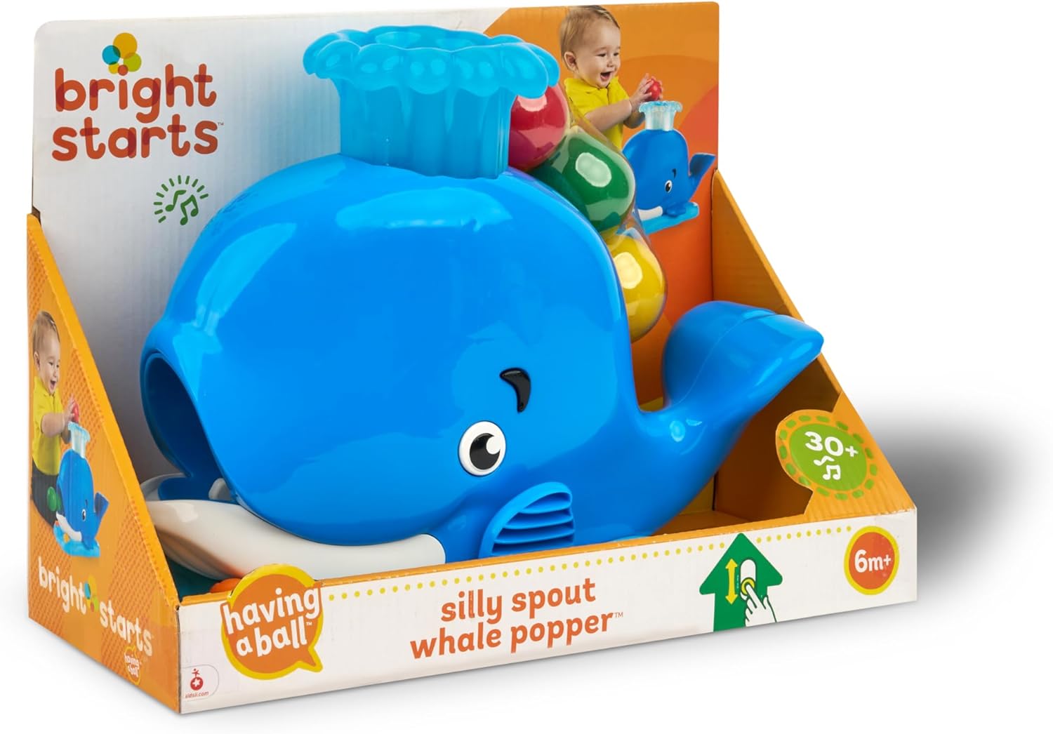 Bright Starts Silly Spout Whale Popper Musiikkilelu