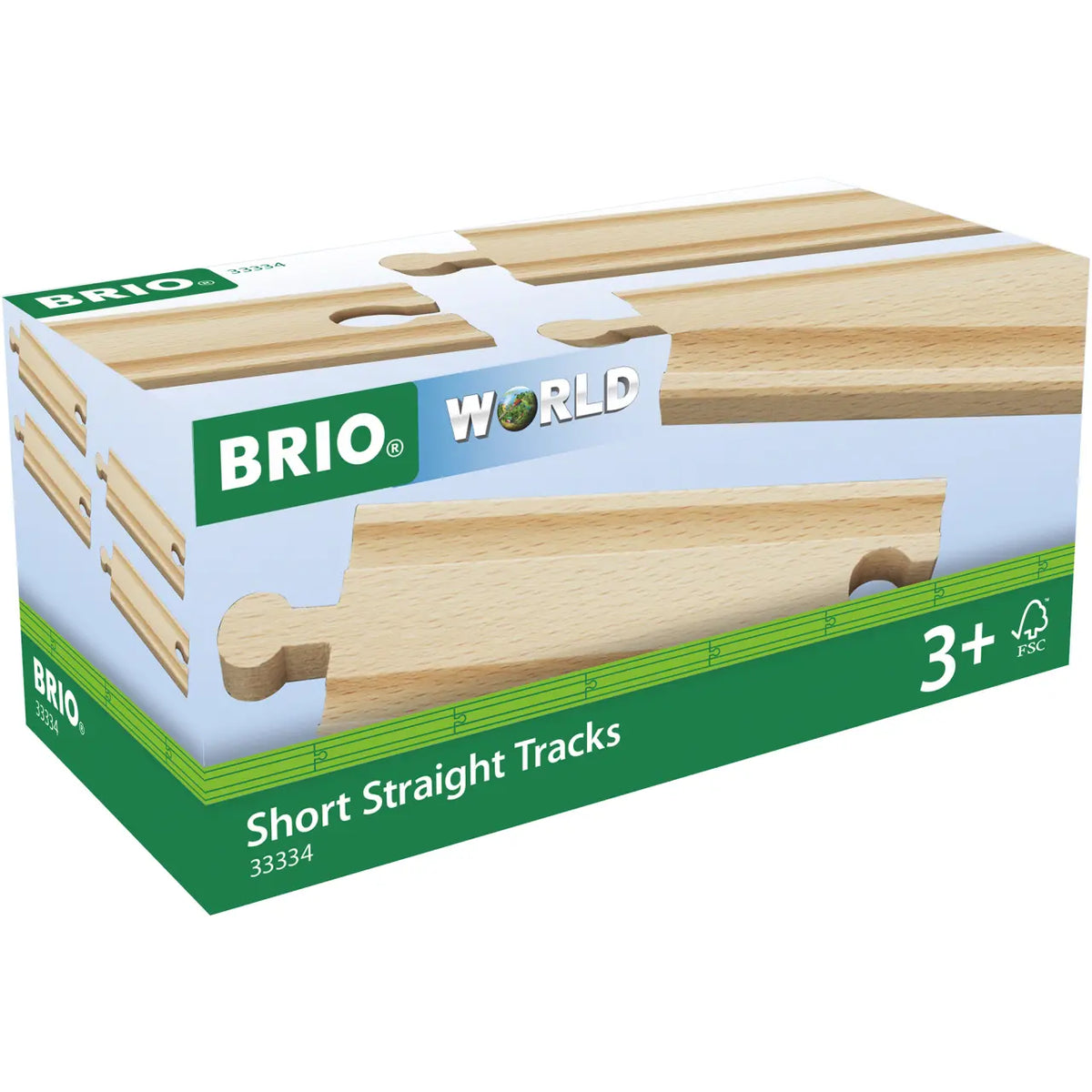 Brio Puujunaradan Suorat Kiskot 11 cm
