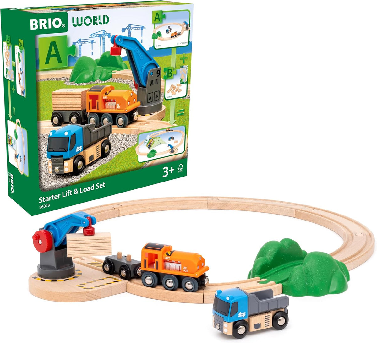 Brio Puujunarata 36028 Starter Lift and Load Set Aloitussetti