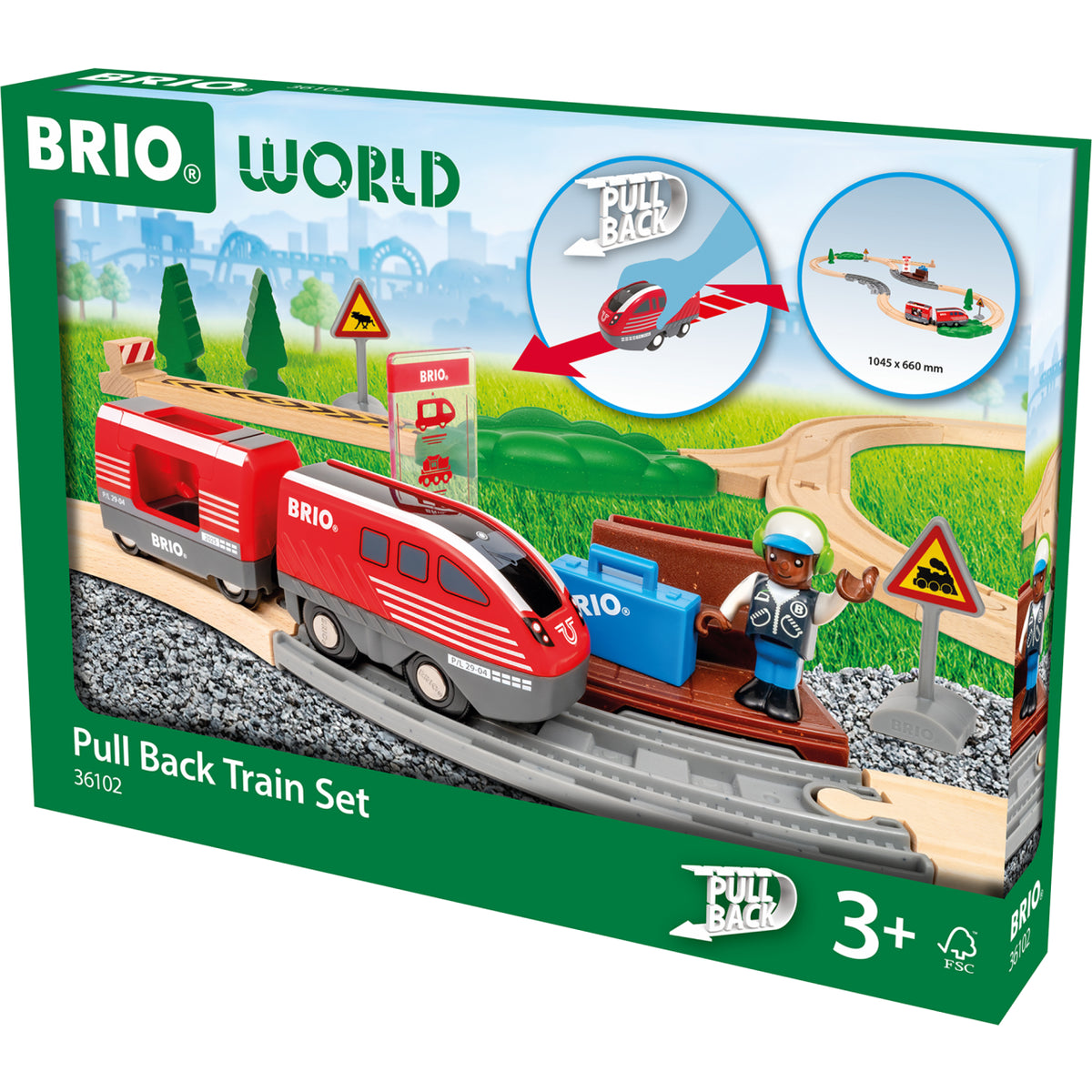 Brio Puujunarata 36102 Pull Back -Junasetti