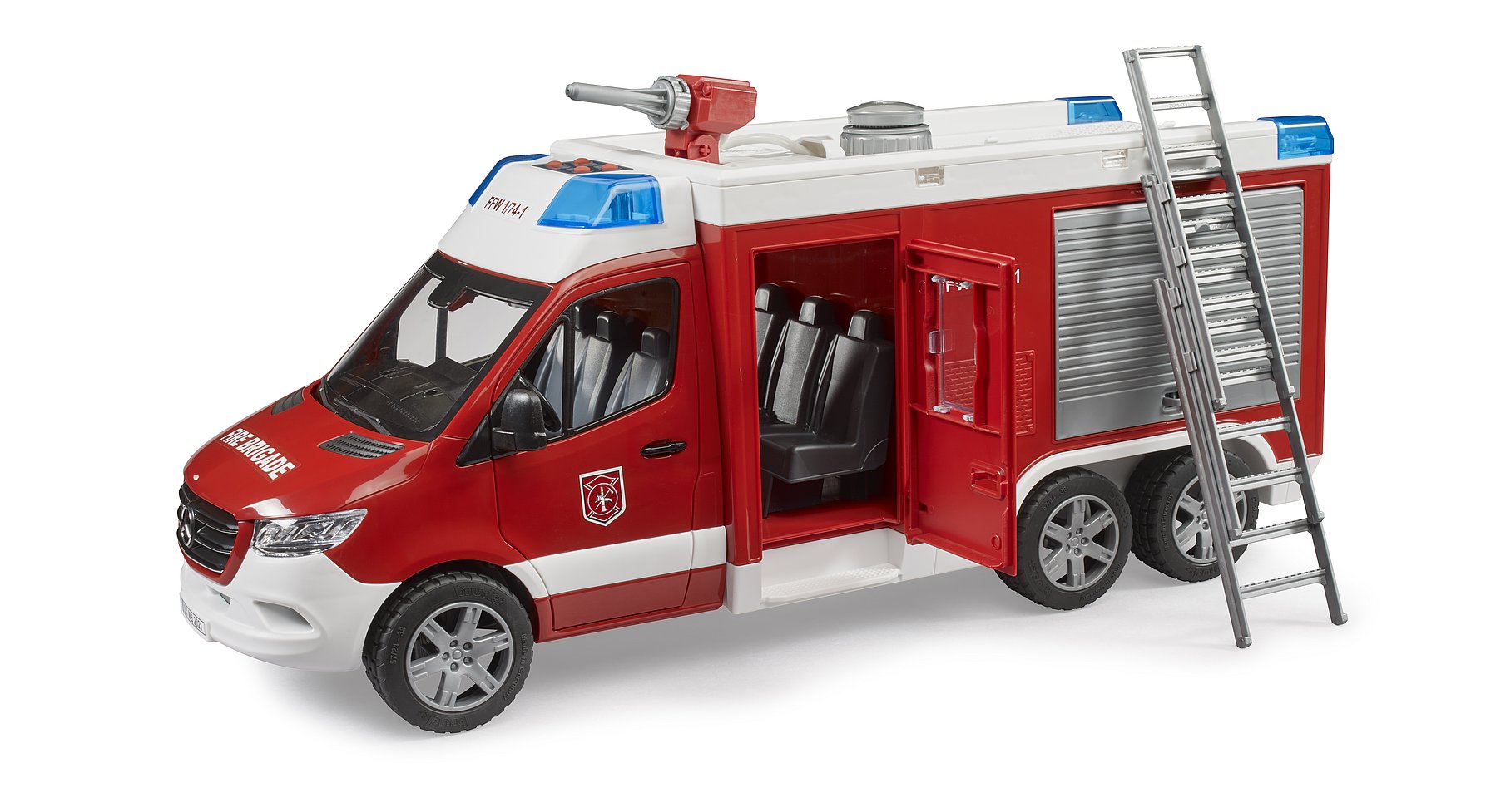 Bruder 02680 MB Sprinter Paloauto Vesitykillä + Valot ja Äänet