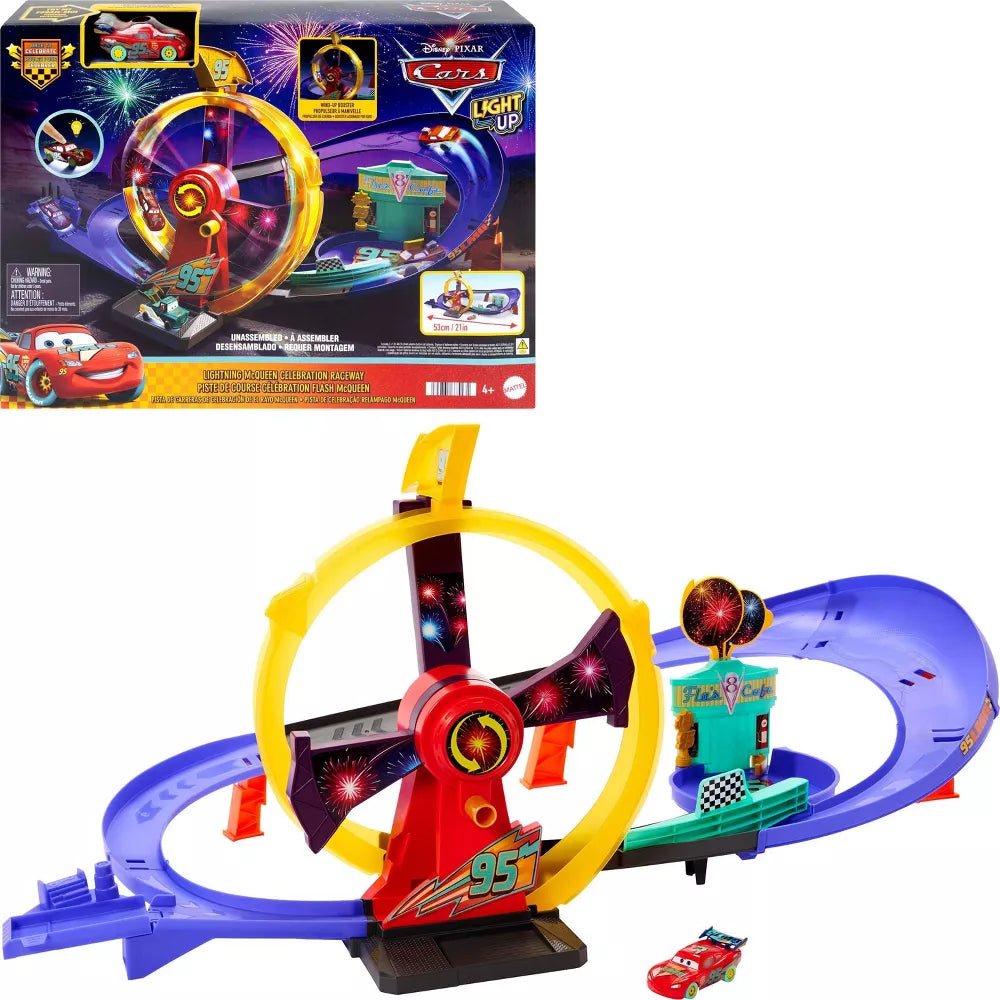Cars Light Up Lightning McQueen Celebration Raceway Cars Autorata