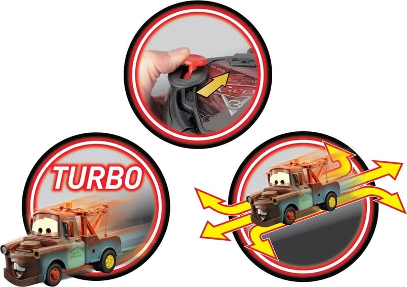 Cars Turbo Racer Martti Radio-Ohjattava Auto