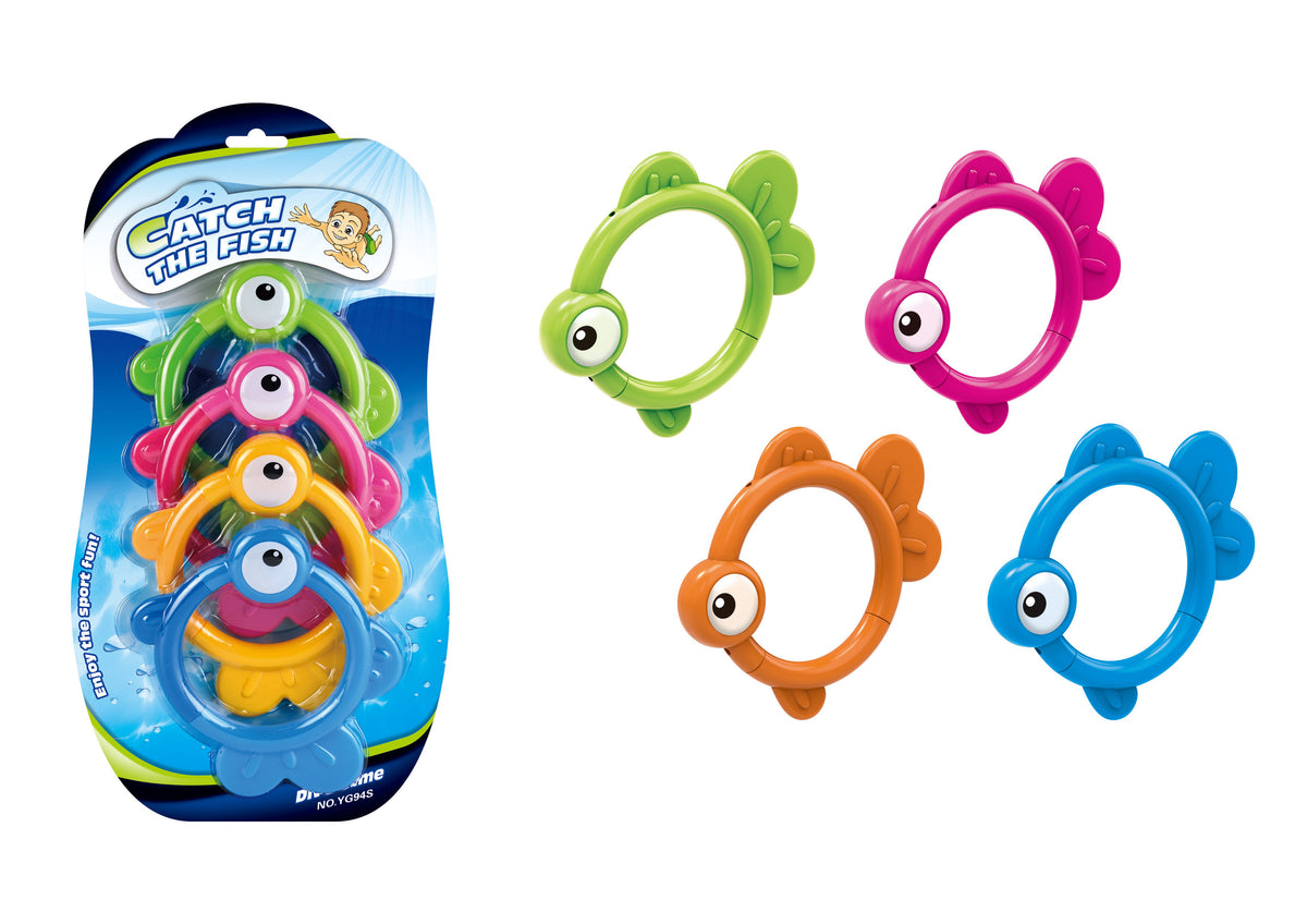 Catch The Fish Sukellettavat Renkaat 4 kpl
