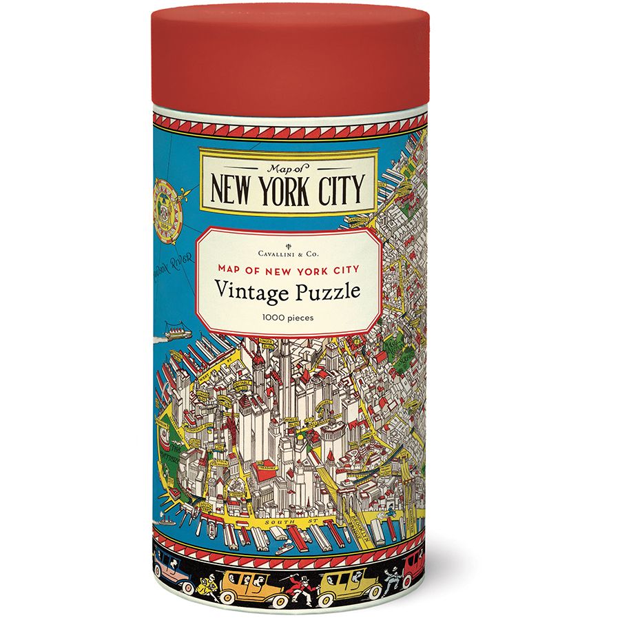 Cavallini & Co. Vintage Puzzle 1000 palaa Map Of New York City