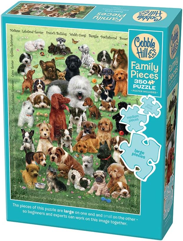 Cobble Hill 350 XXL Palan Palapeli Family - Puppy Love