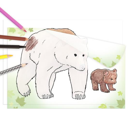 Copy & Colouring Värityskirja Eläimet