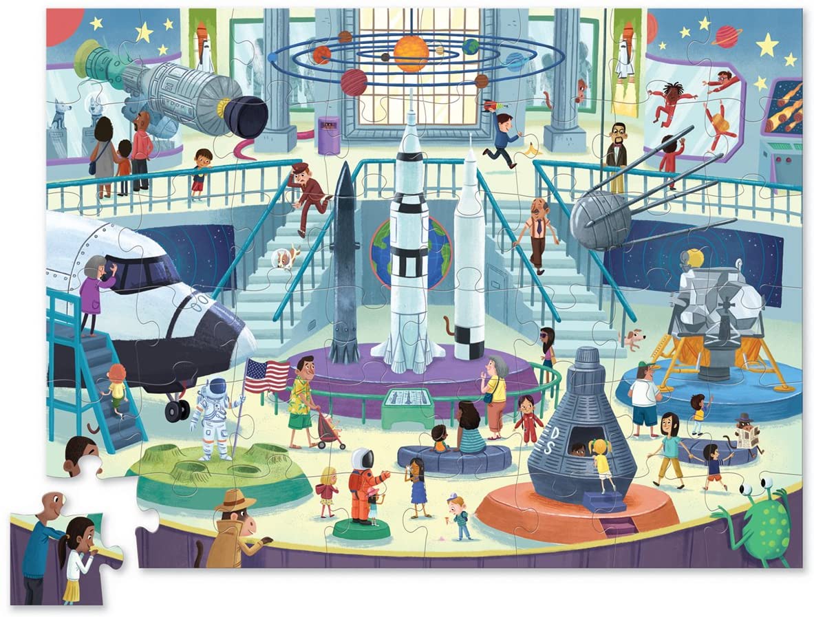 Crocodile Creek 48 palan palapeli Day at the Museum/ Space Päivä Avaruusmuseossa