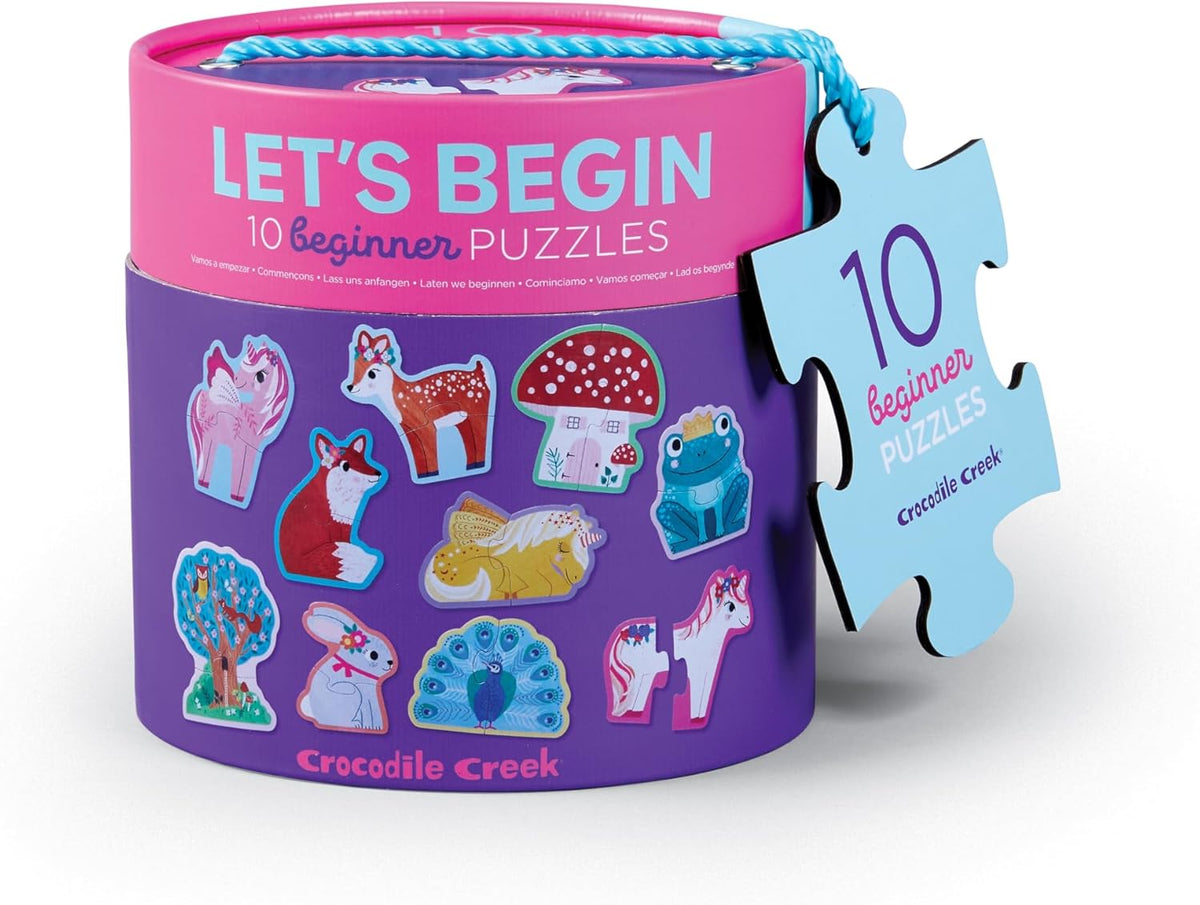 Crocodile Creek Ensipalapeli Let's Begin 10x 2 Palan Palapeli Satumetsä