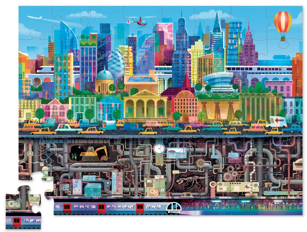 Crocodile Creek Palapeli 48 Palaa Above & Below Big City