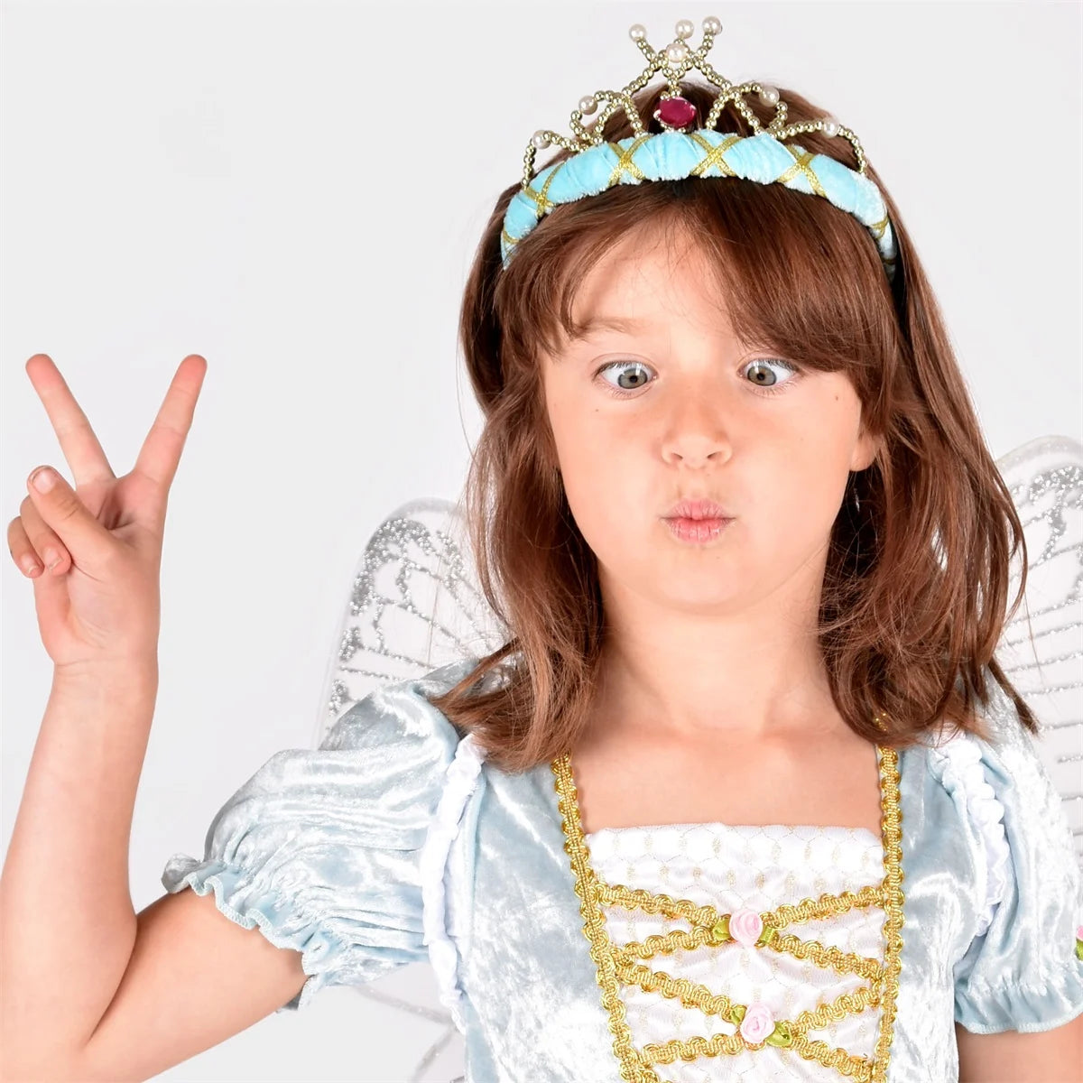 Kankainen Prinsessakruunu Vaaleansininen