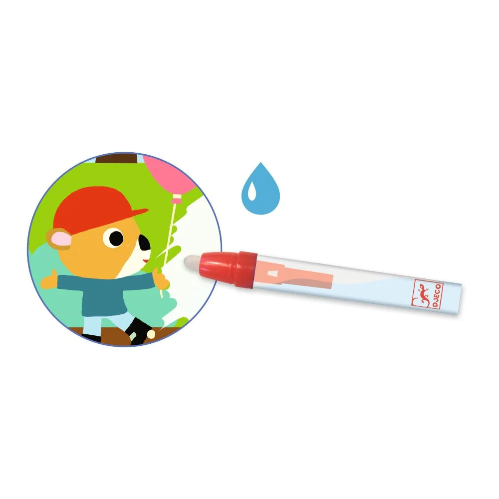 Djeco Vedellä Värjättävät Kuvat Puistossa