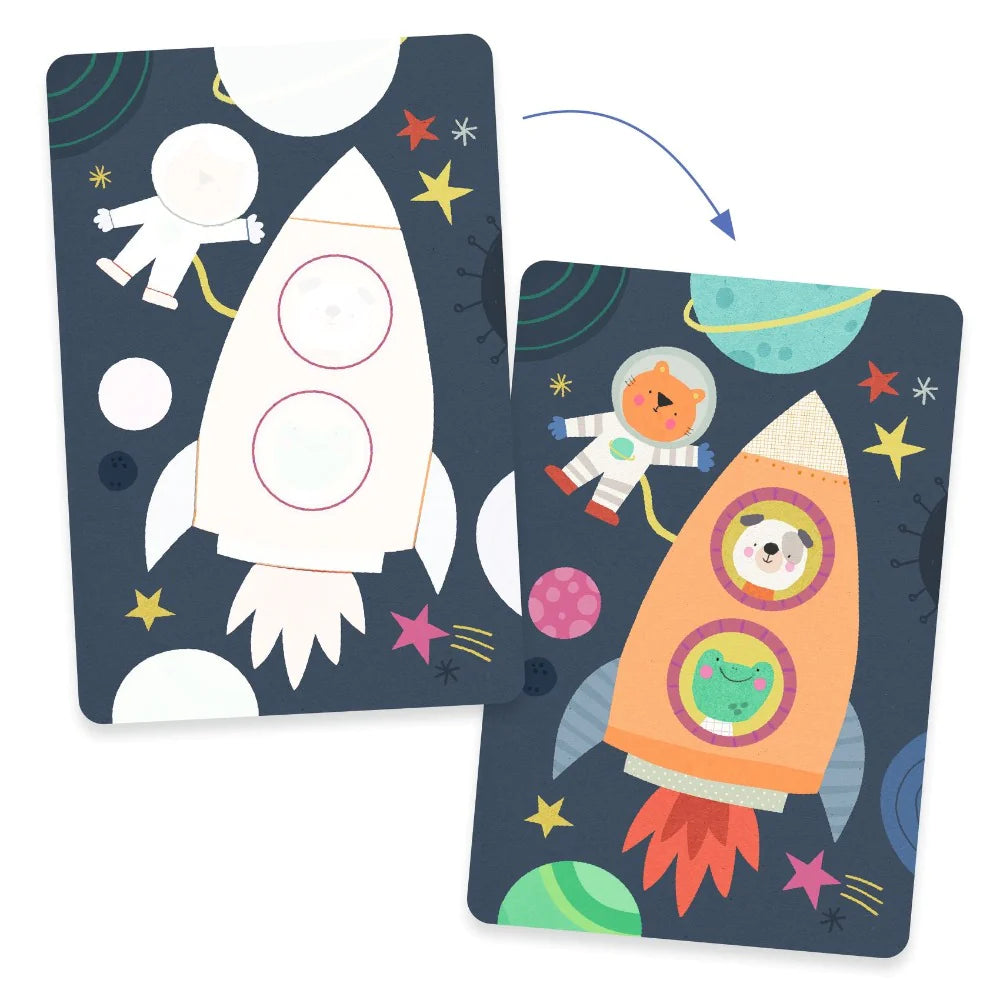 Djeco Vedellä Värjättävät Kuvat Matkalla