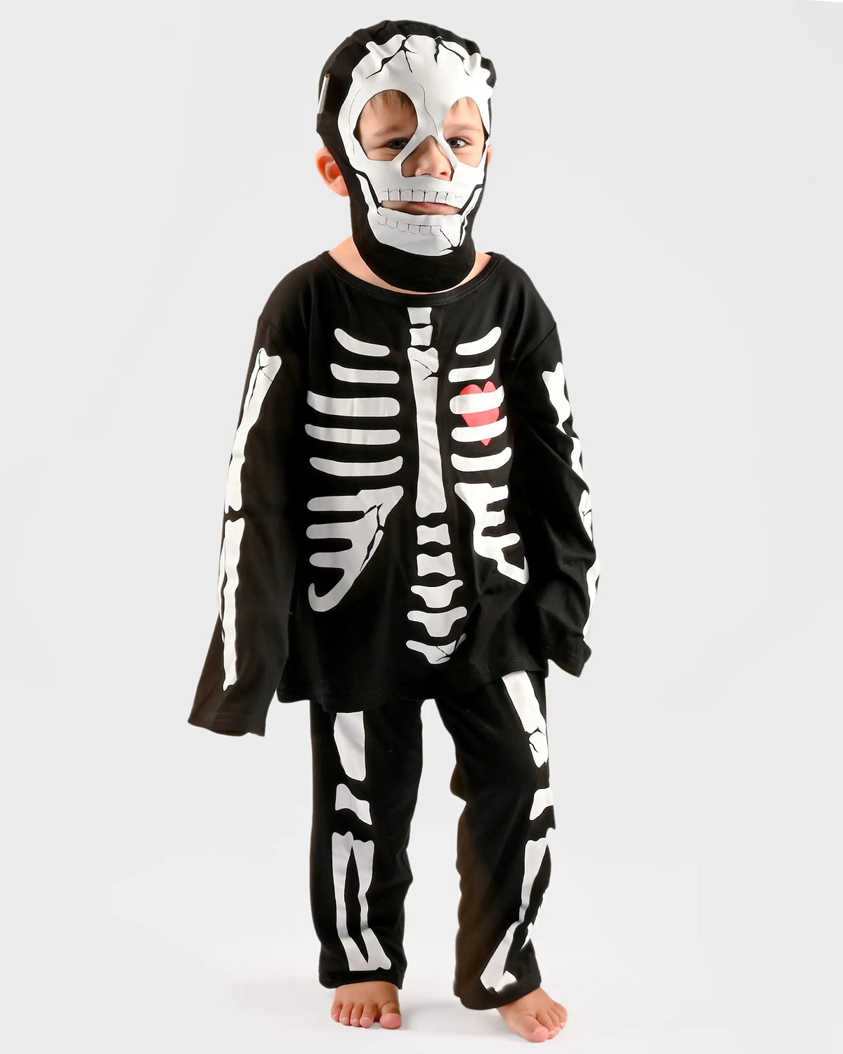 Den Goda Fen Luurankopuku Maskilla 110-116 cm