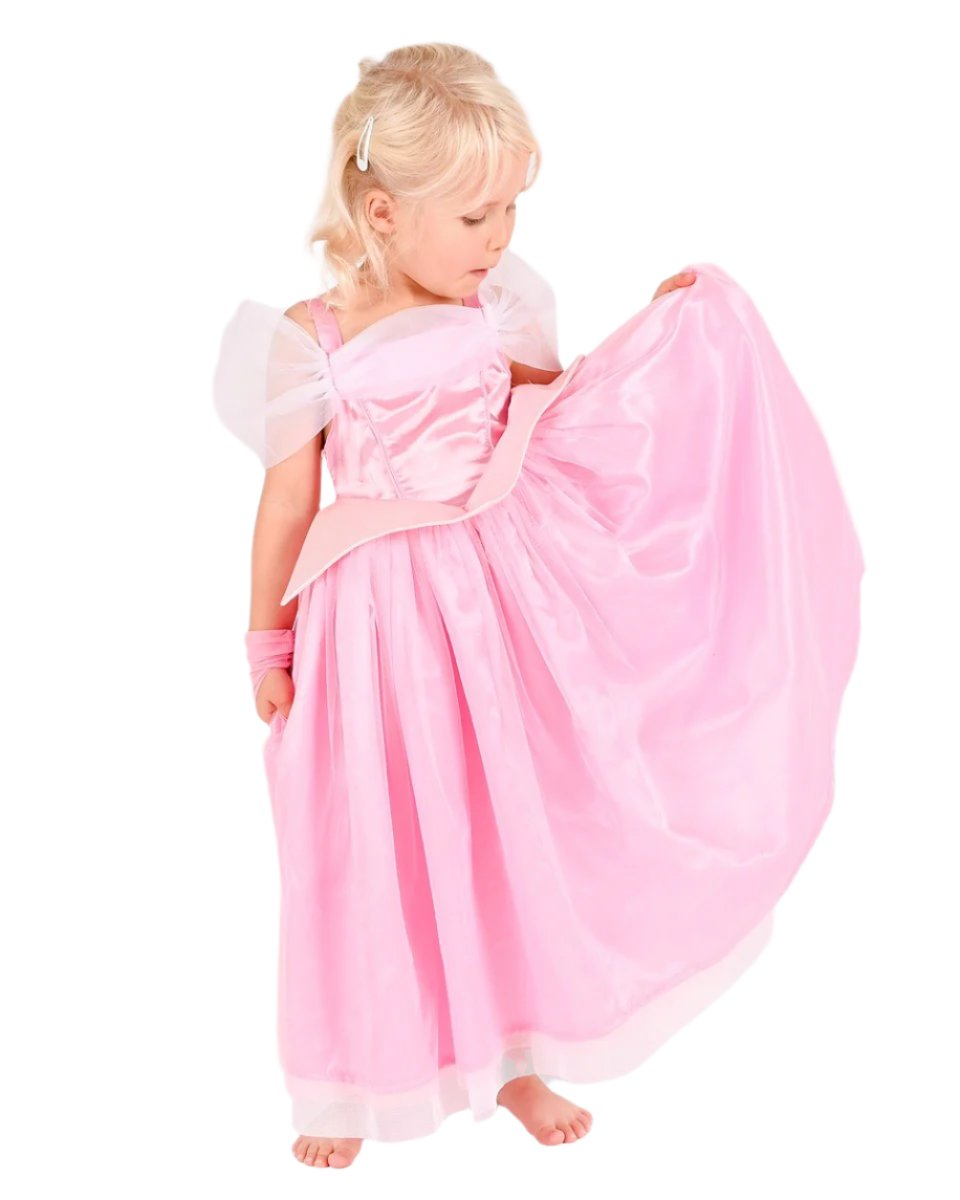 Den Goda Fen "Prinsessa Ruusunen" Pinkki Prinsessamekko 4-6v 110-116cl