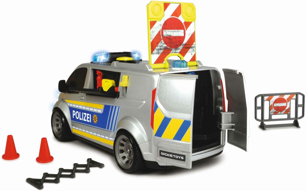 Dickie Toys Poliisiauto Äänillä Ja Aukeavilla Takaovilla