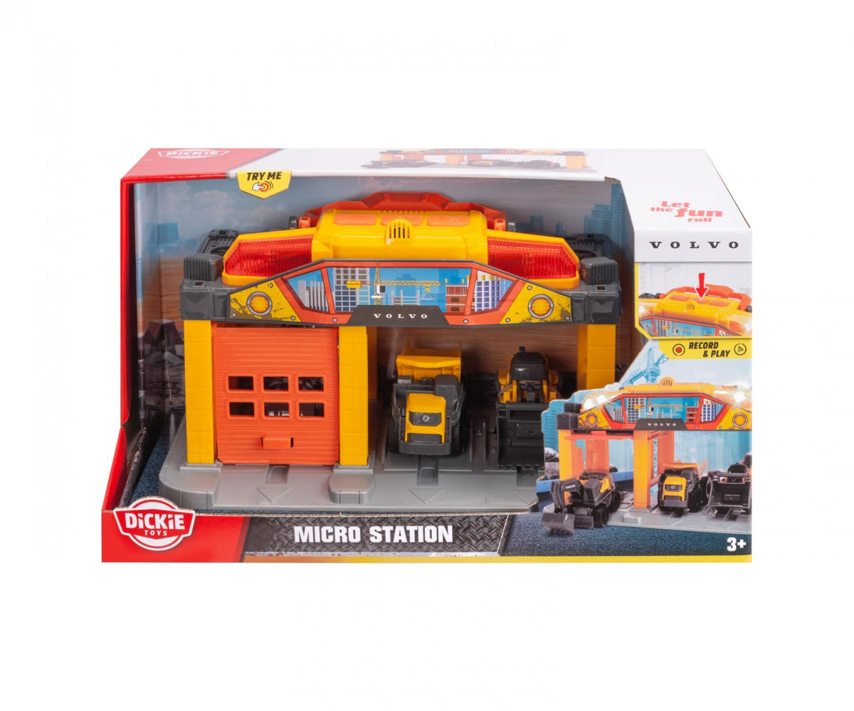 Dickie Toys Volvo Työkoneet ja Korjaamo Äänillä ja Valolla