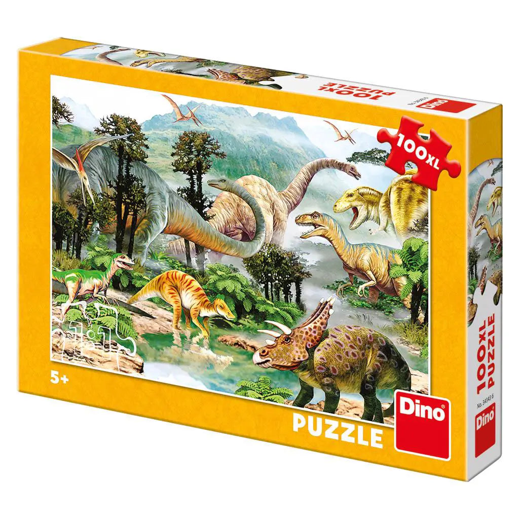 Dino Puzzle 100 Palan Palapeli Dinosaurus