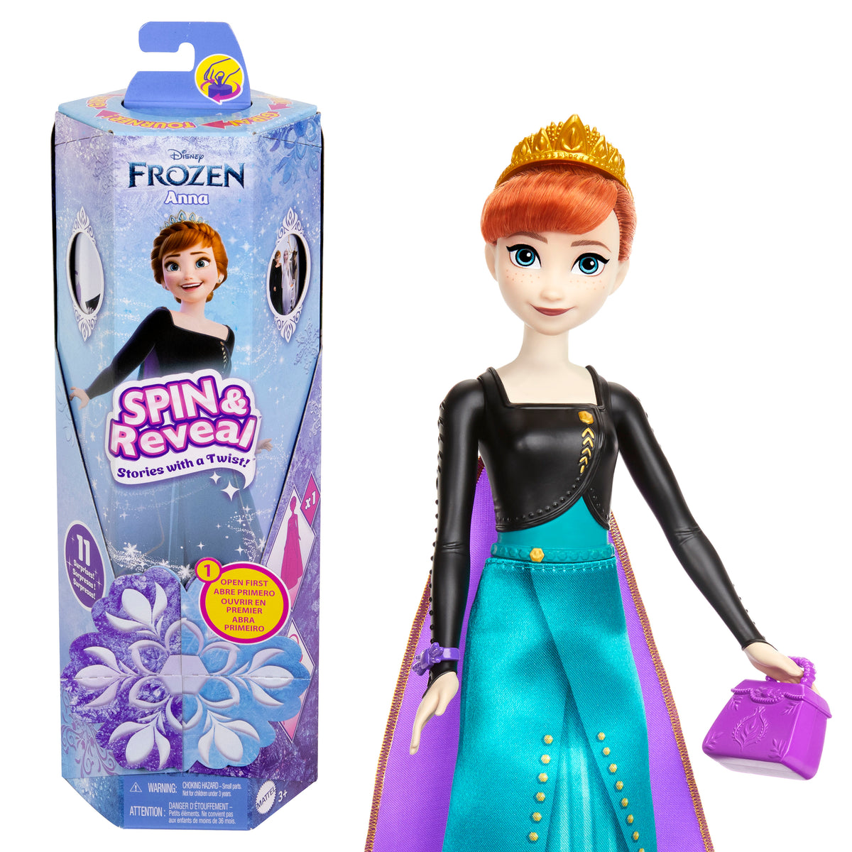 Disney Frozen Fashion Reveal Anna Yllätysnukke 30cm