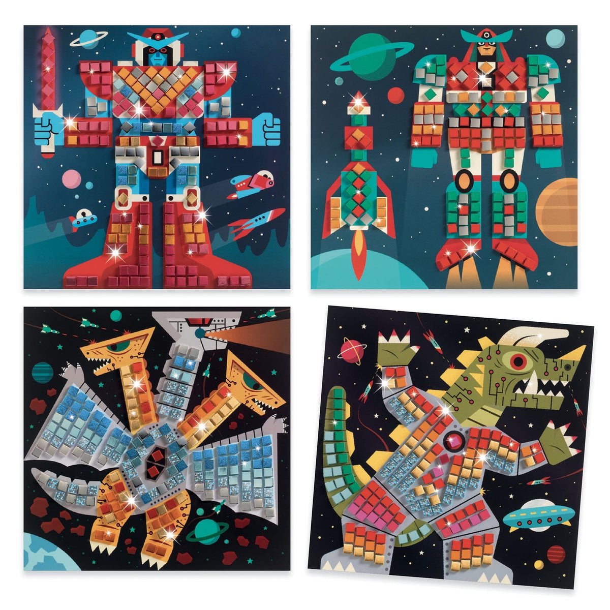 Djeco Lasten Mosaiikkityö Space Battle