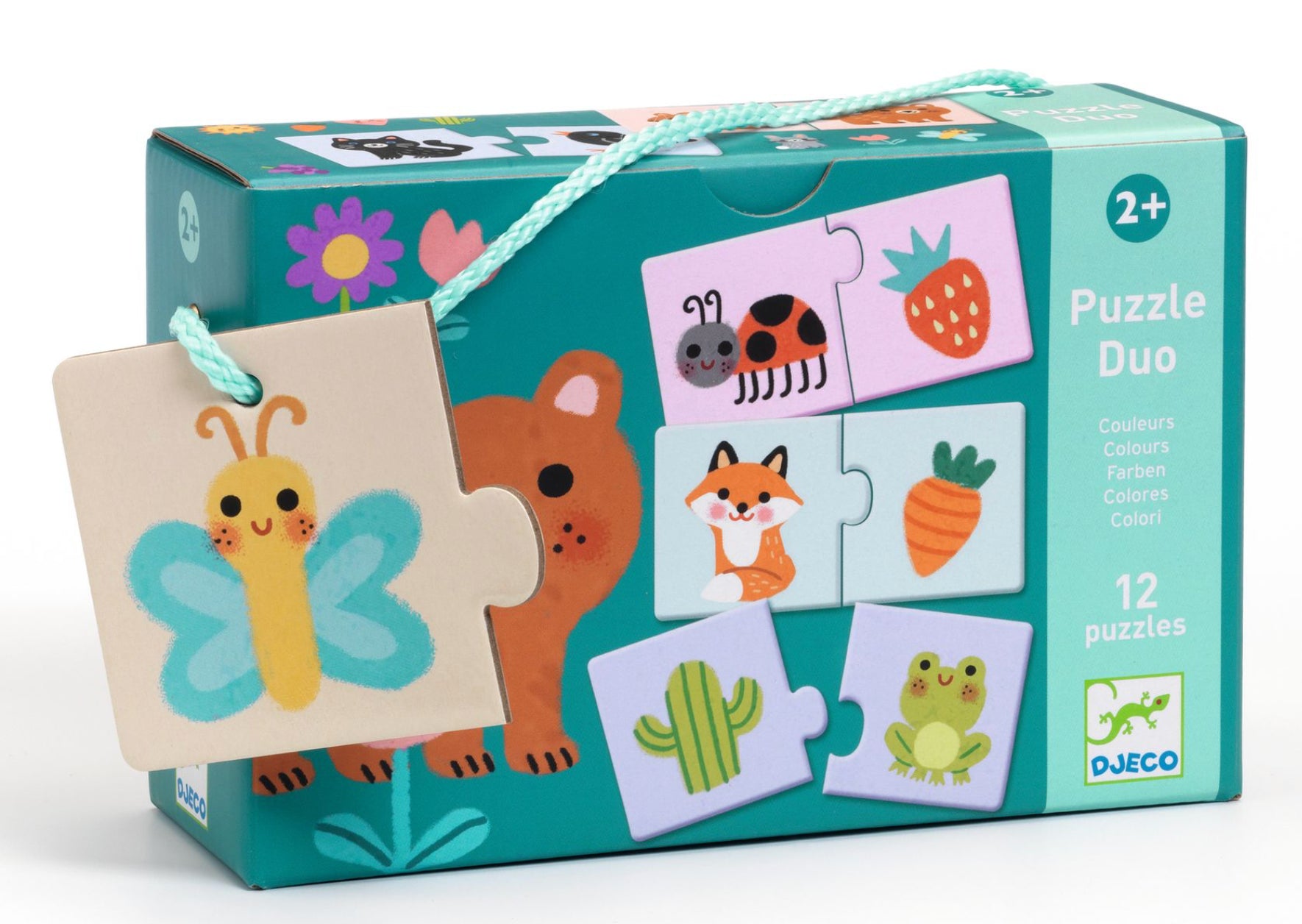 Djeco Puzzle Duo Värit 12 Palapeliä
