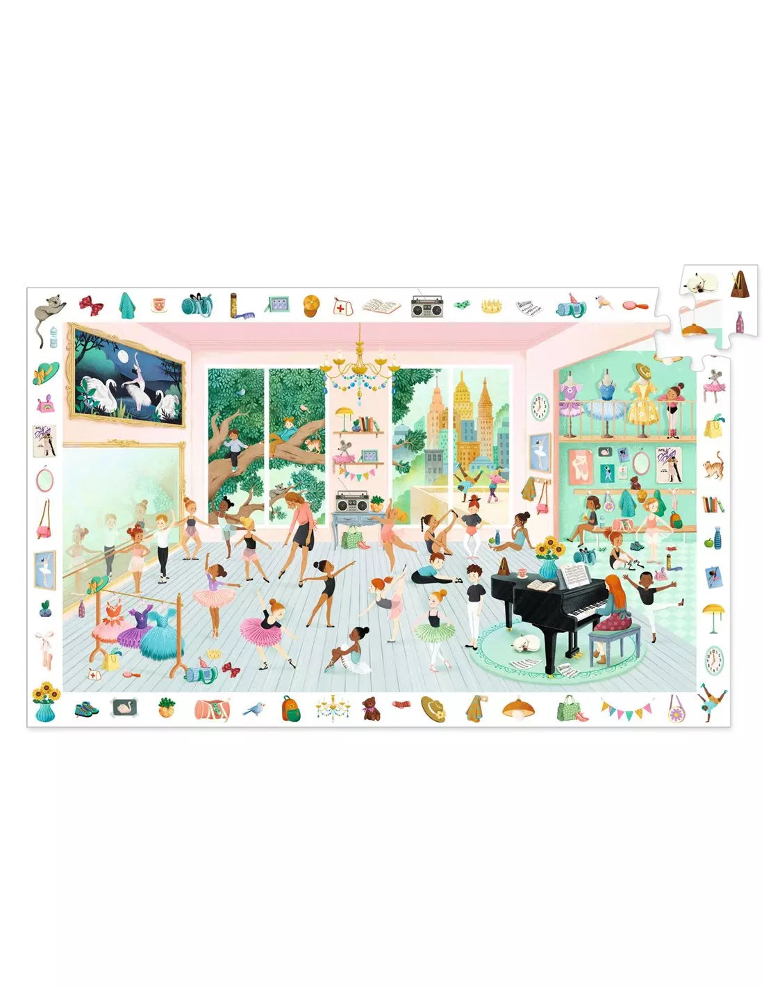 Djeco Puzzle Observation 100 Palan Palapeli Tanssikoulu/Balettikoulu