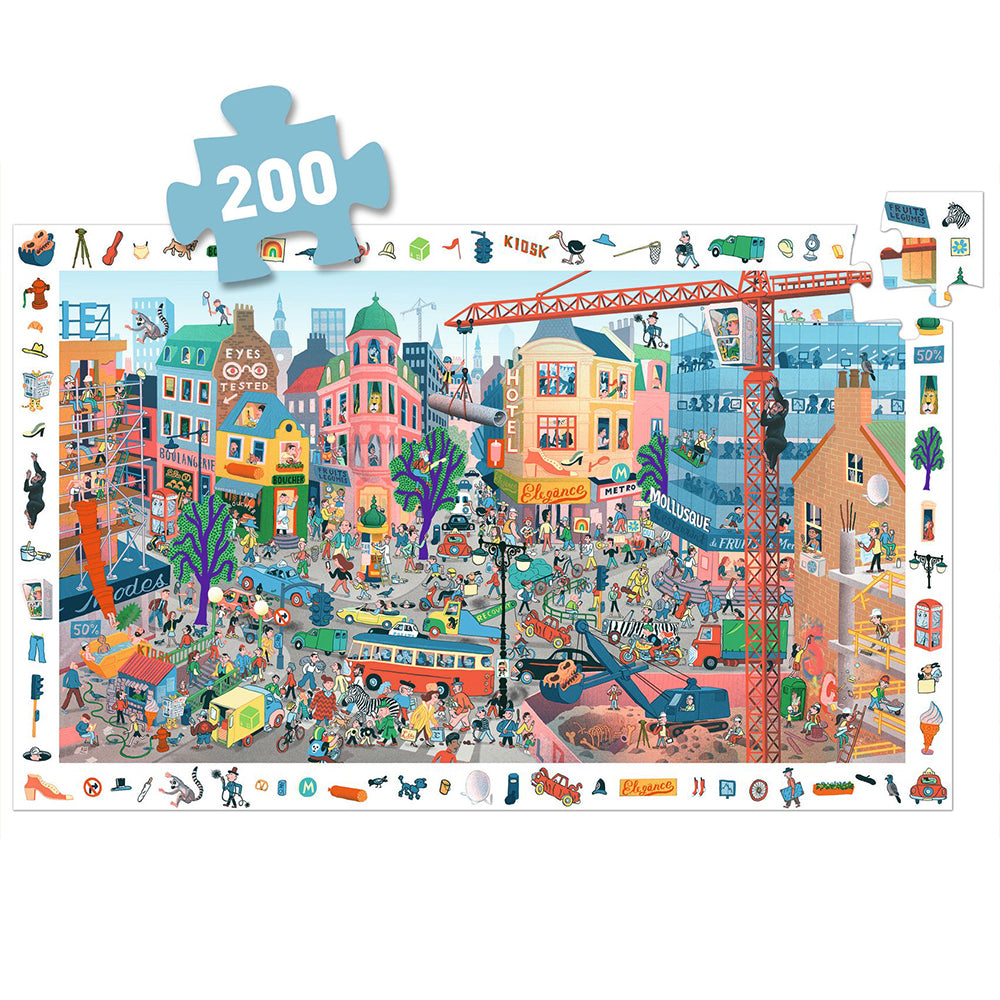 Djeco Puzzle Observation 200 Palan Palapeli Kaupunki