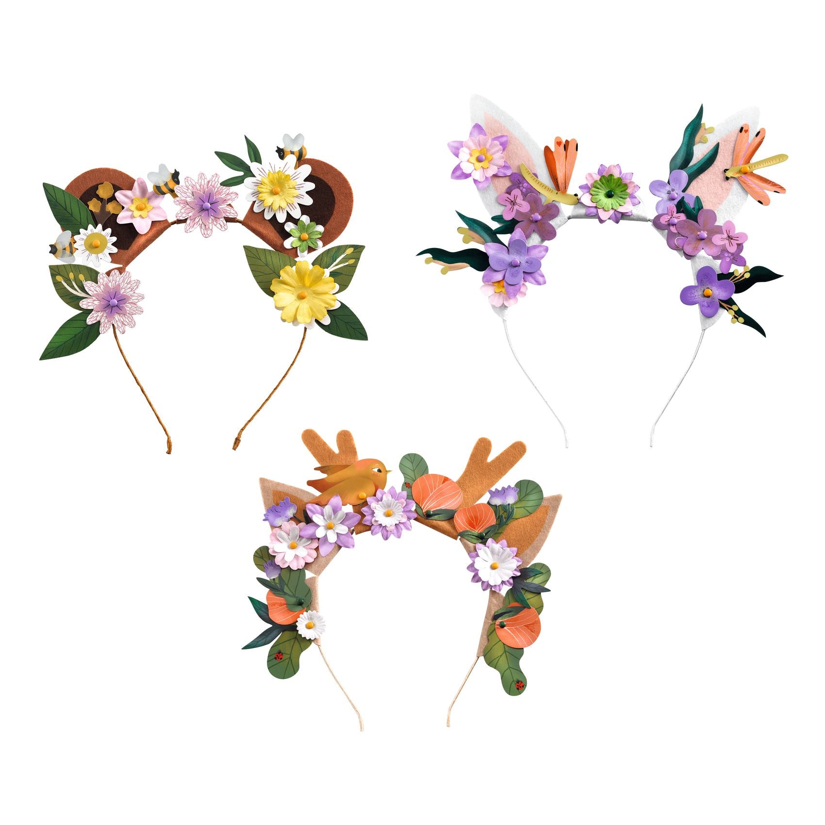 Djeco Tee-Se-Itse Hiuspanta Flower Friends