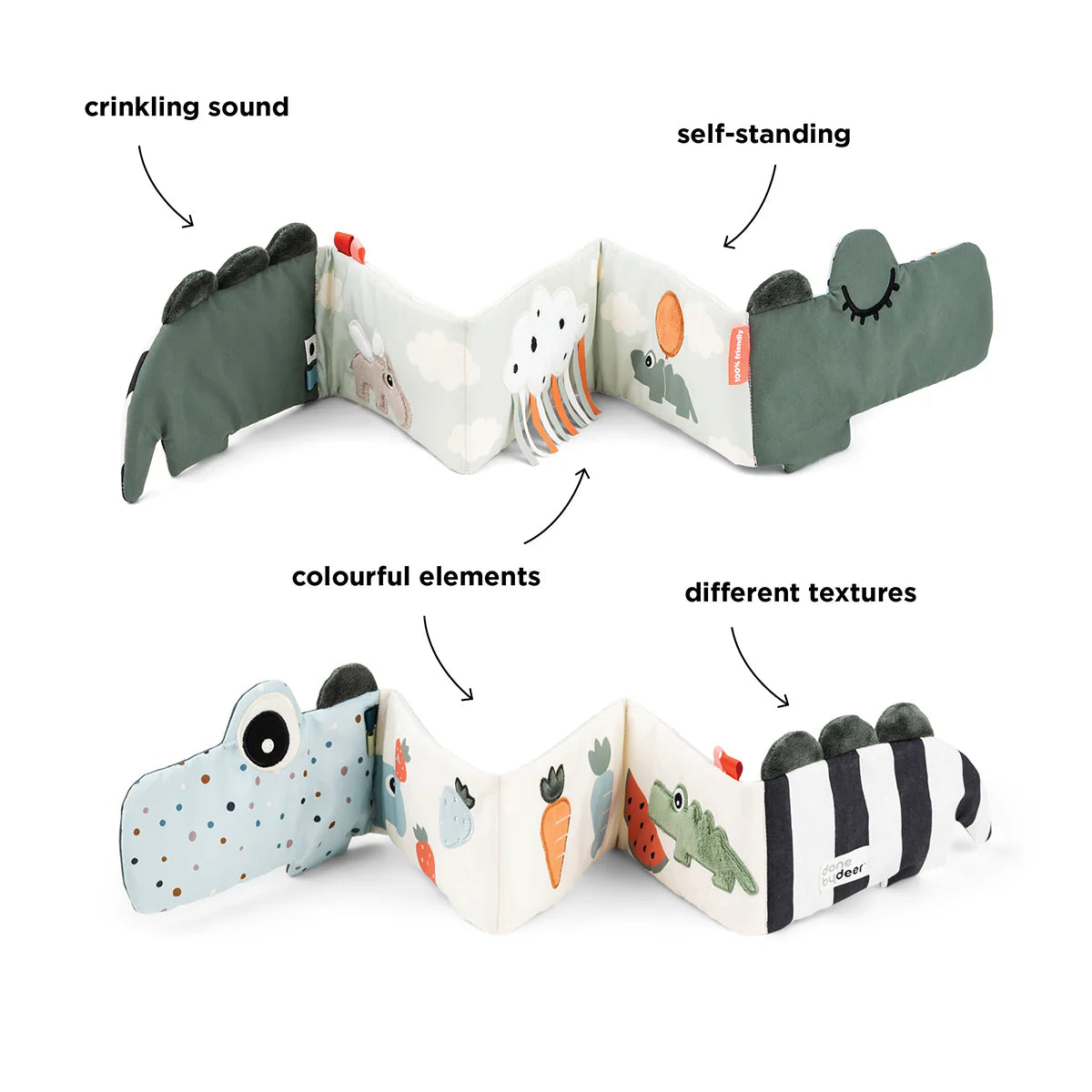 Done by Deer Puuha/Pehmokirja Croco Vihreä