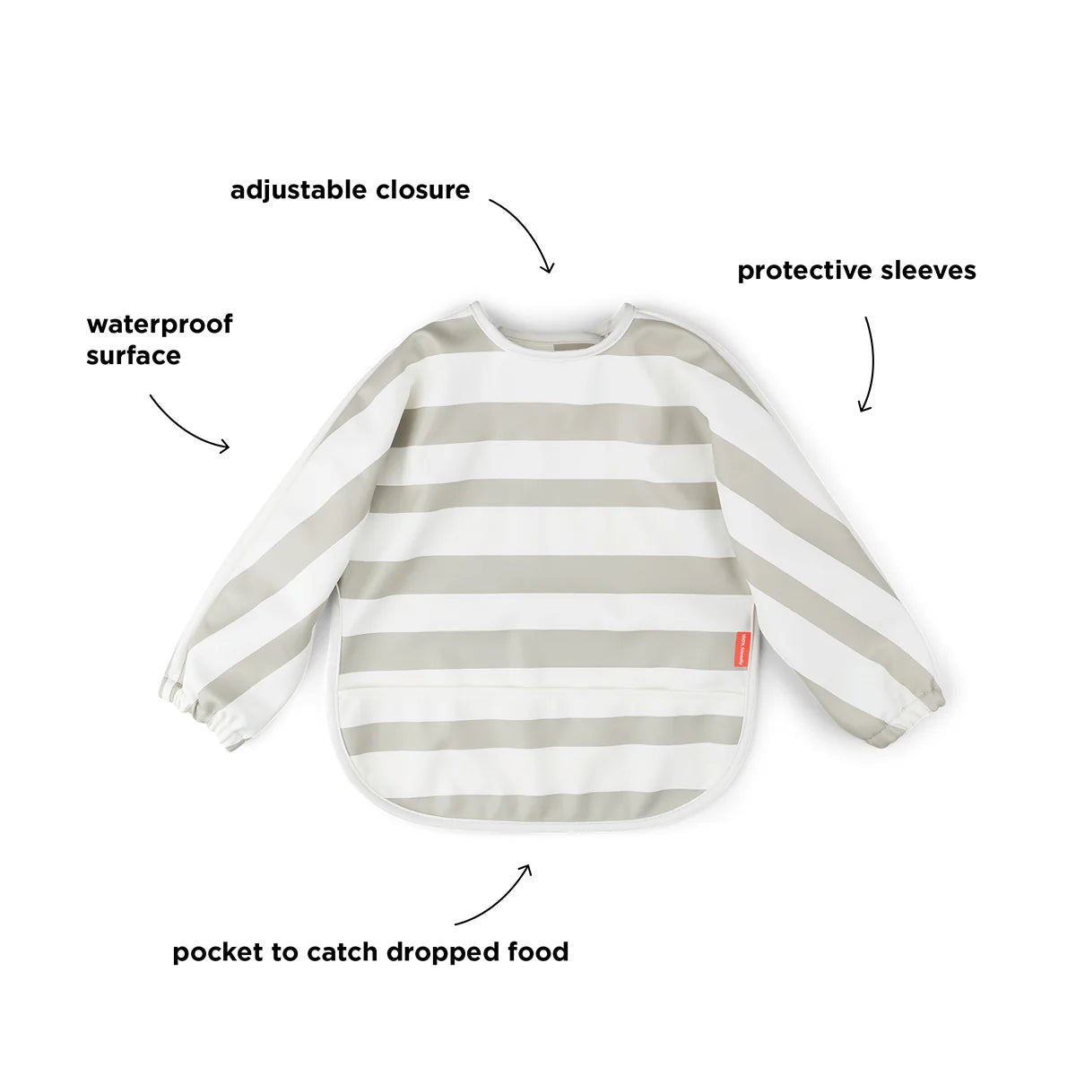 Done by Deer Raidallinen Ruokalappu Hihoilla Hiekka