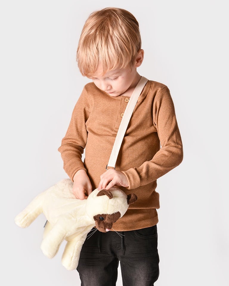 Laukku Vetoketjulla ja Säädettävällä Olkaimella - Kissa