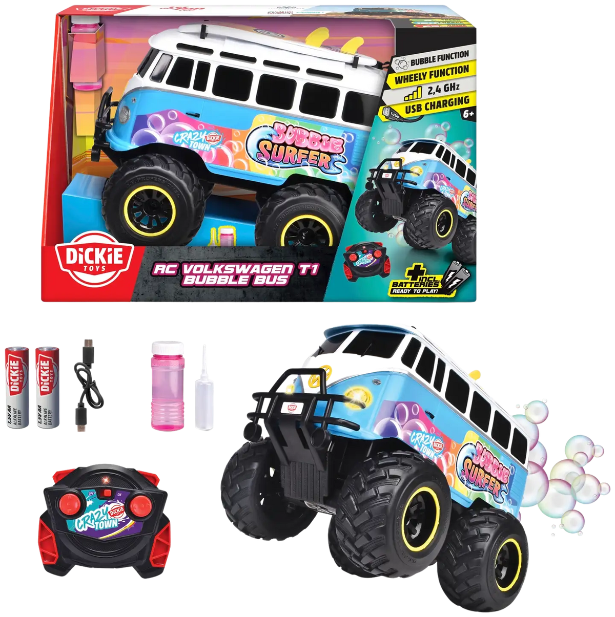 Simba Dickie Radio-ohjattava Auto Volkswagen T1 Bubble Bus