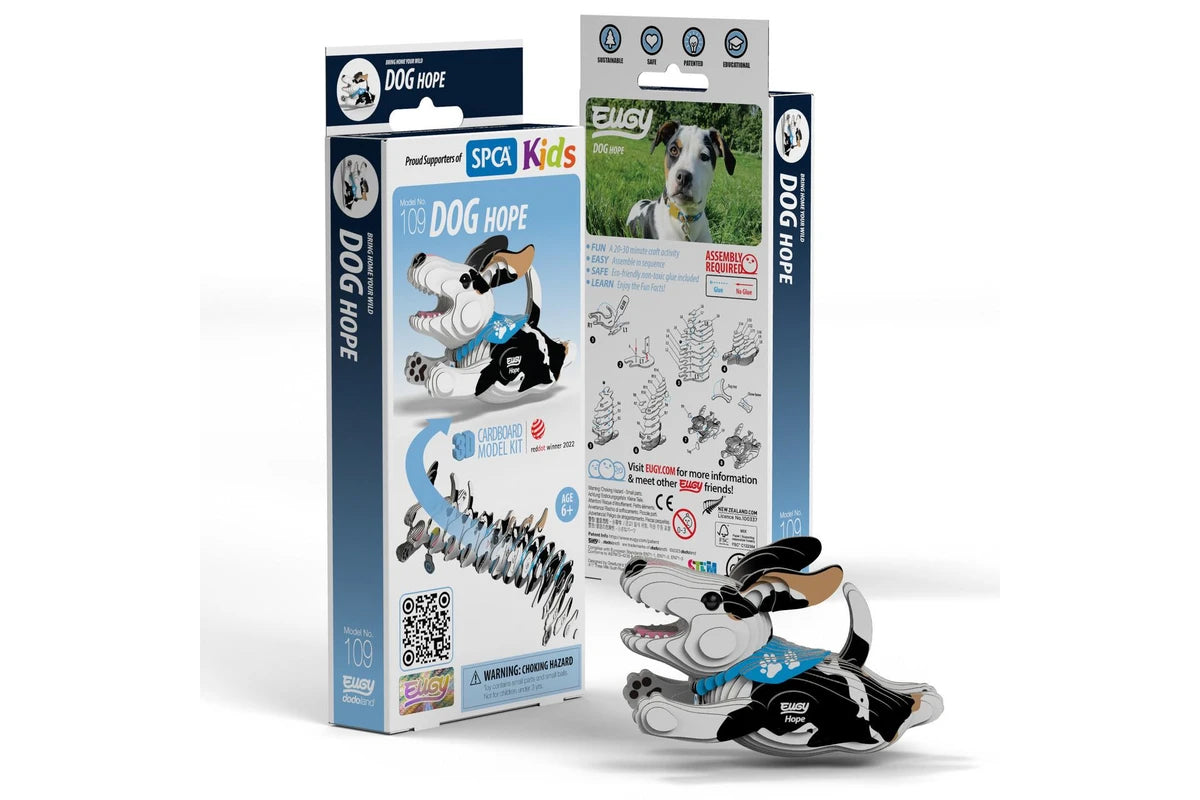 EUGY 3D Koottava Koira Hope