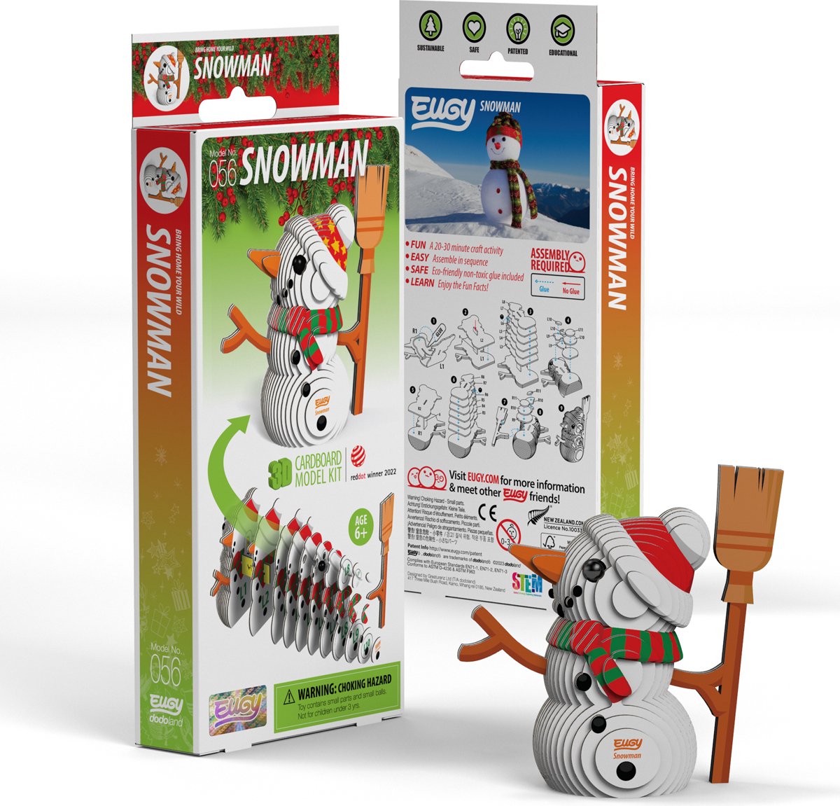 EUGY 3D Koottava Lumiukko