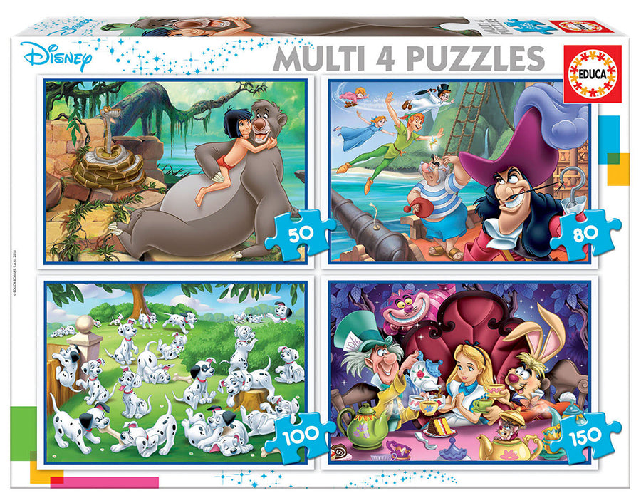 Disney Classics 4 palapeliä, paloja 50-80-100-150