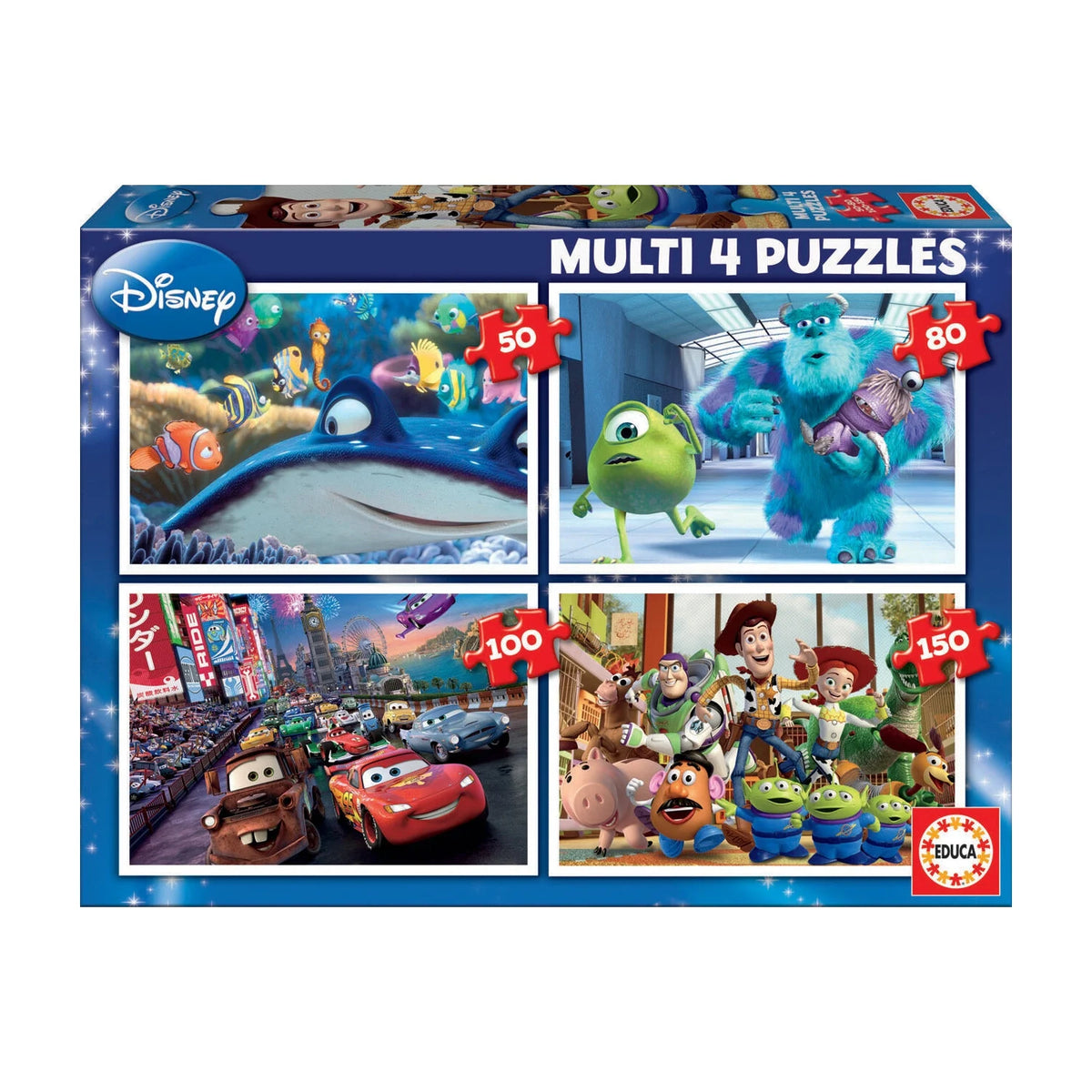 Educa Disney Pixar Palapeli 50-80-100-150 Palaa