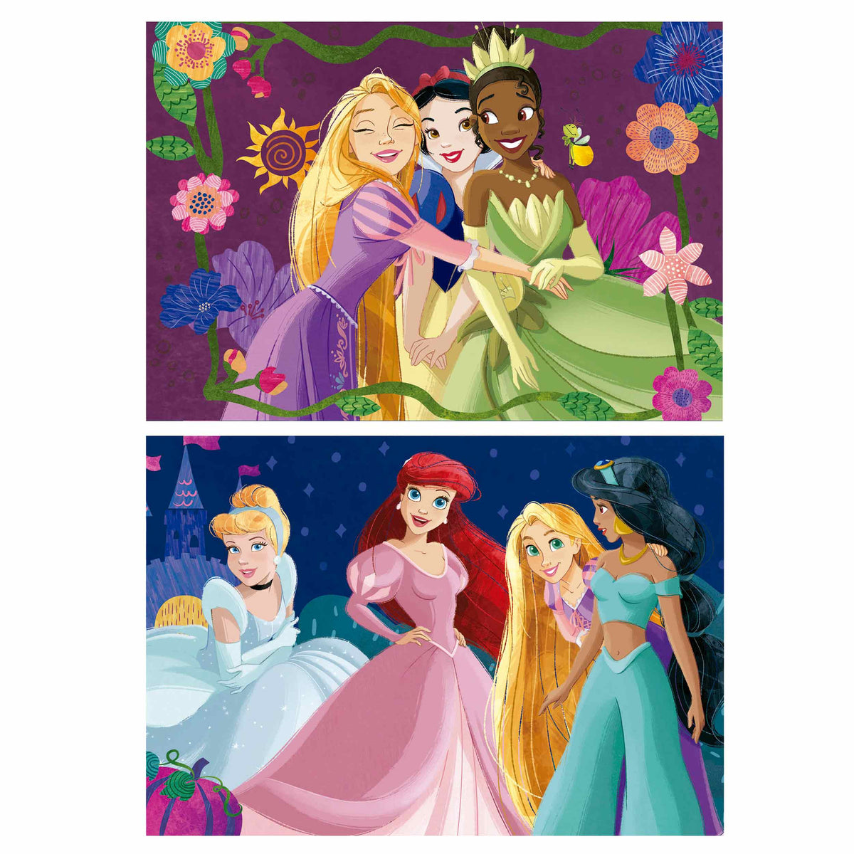 Educa Puinen Palapeli 2x50 Palaa Disney Princess