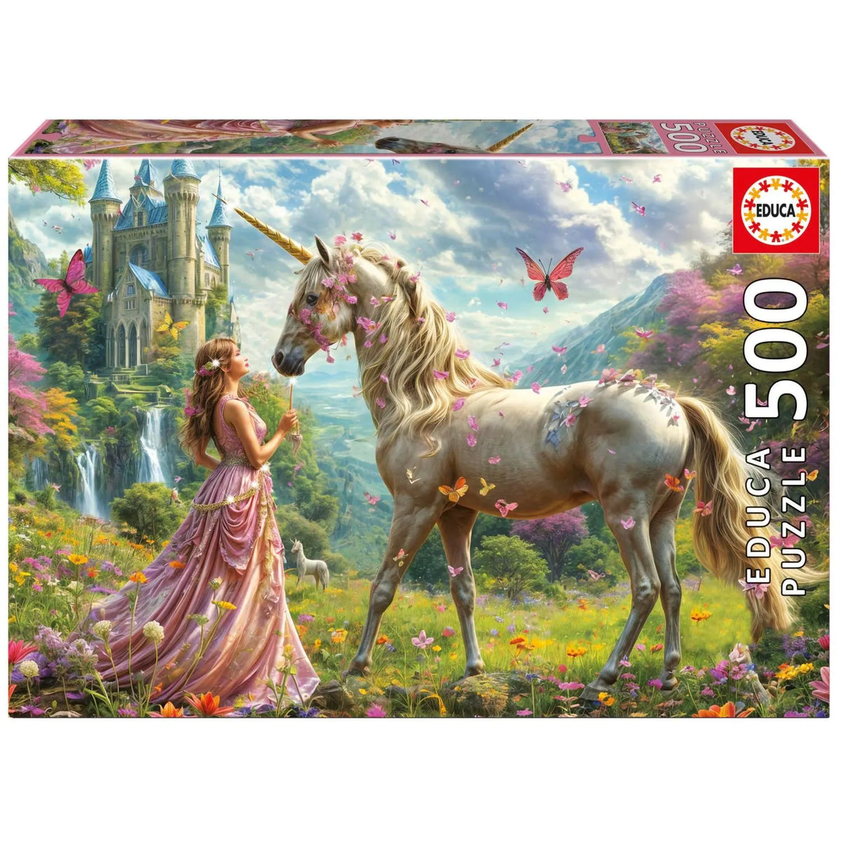 Educa Unicorns and Butterflies 500 Palan Palapeli