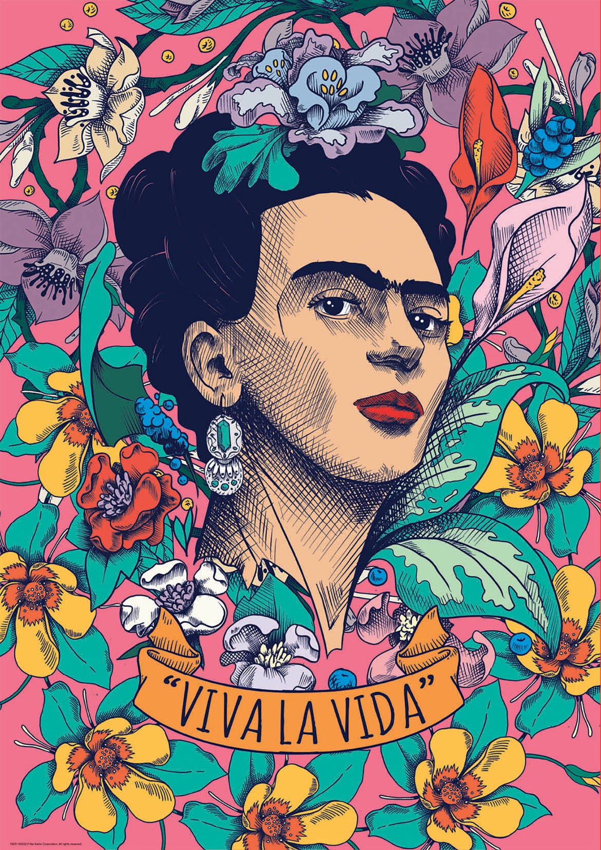 Educa "Viva La Vida" Frida Kahlo 500 Palan Palapeli