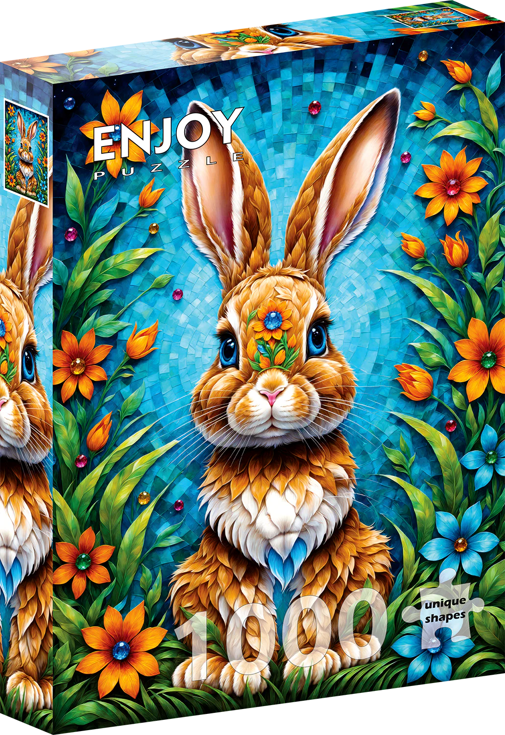 Enjoy Puzzle 1000 Palan Palapeli Garden Bunny