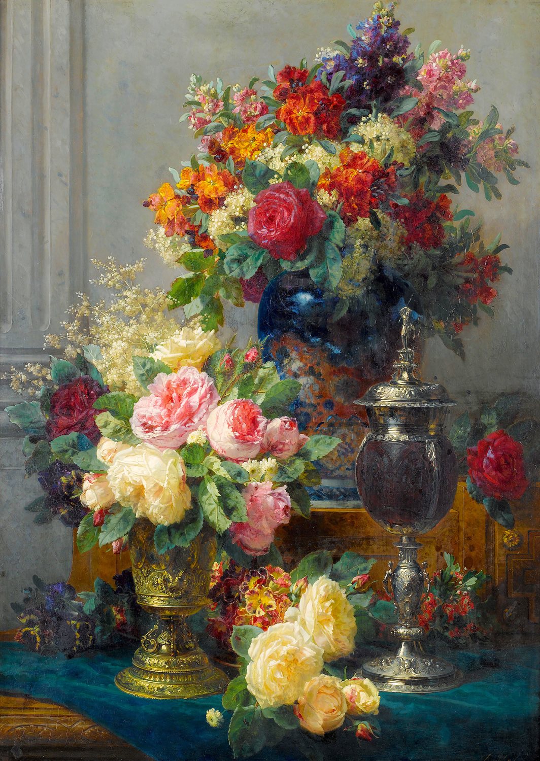 Enjoy Puzzle 1000 Palan Palapeli Spring Flowers With Chalices