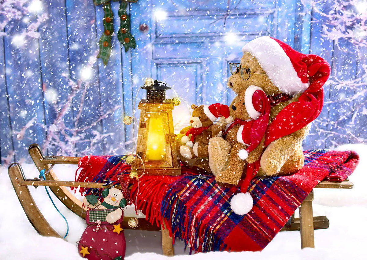 Enjoy Puzzle 1000 Palan Palapeli Teddy Bears with Santa Hats