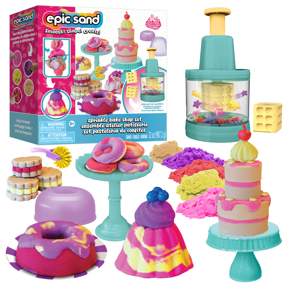 Epic Sand Sprinkle Bake Shop Set Muovailtava Taikahiekka