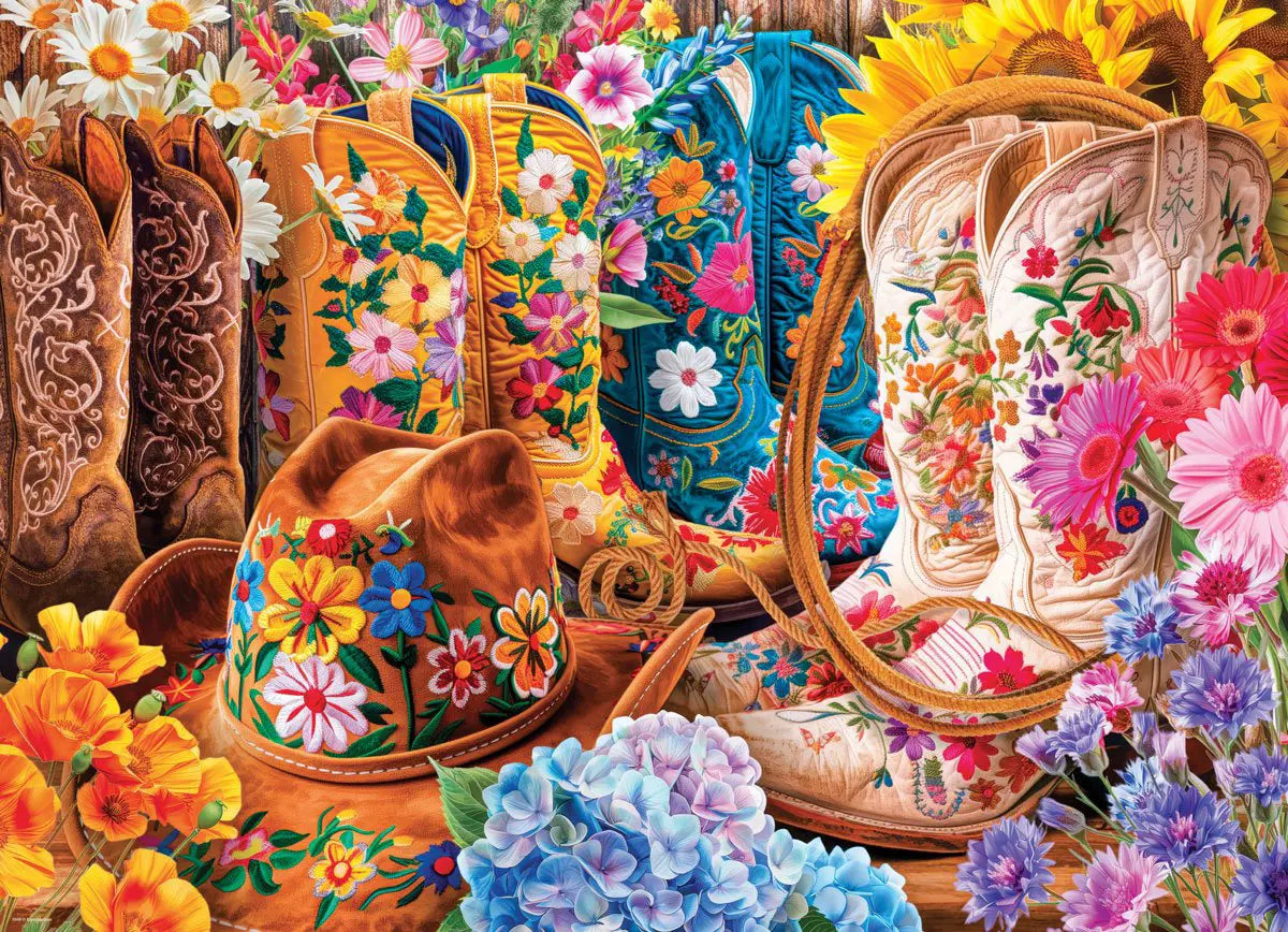 Eurographics 1000 Palan Palapeli Cowgirl Boots