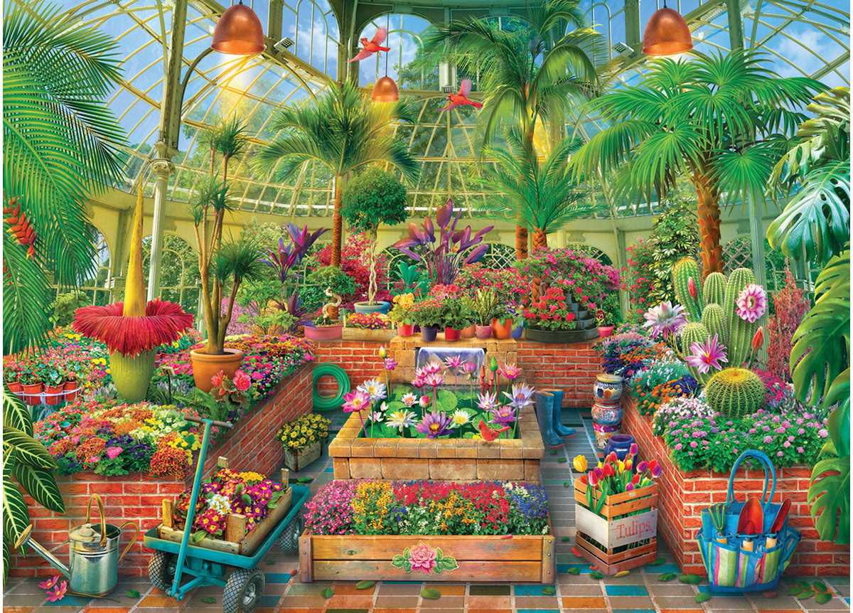 Eurographics 1000 Palan Palapeli Greenhouse Garden