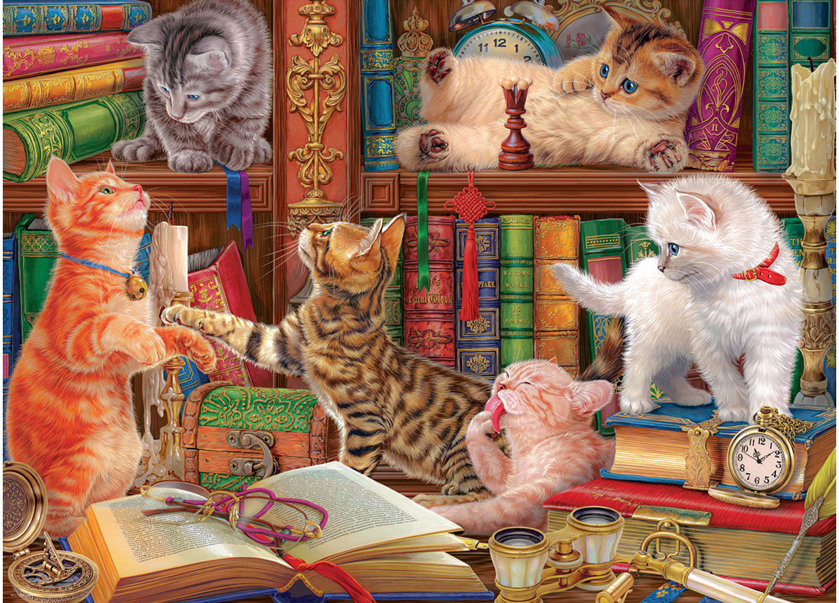 Eurographics 1000 Palan Palapeli Library Kittens